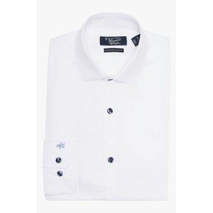 Original Penguin Solid Long Sleeve Heritage Slim Fit Shirt